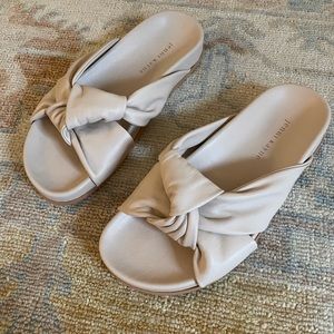 Jenni Kayne Leather Knot Sandal in Sand
